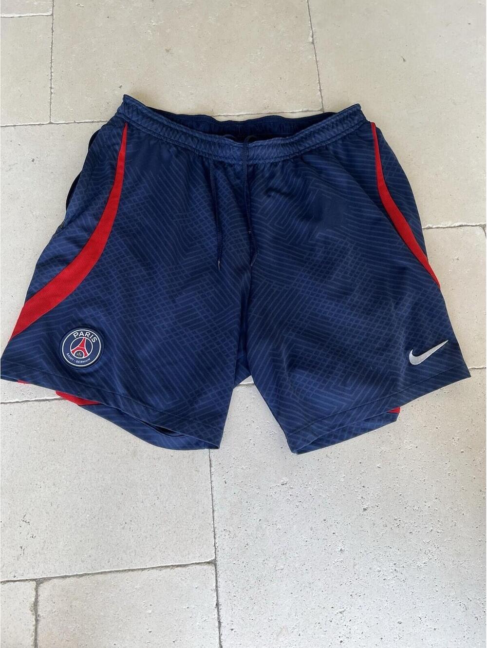 Paris Saint-Germain Shorts Mens Large Blue Red Ligue 1 Soccer Nike Dri-FIT PSG